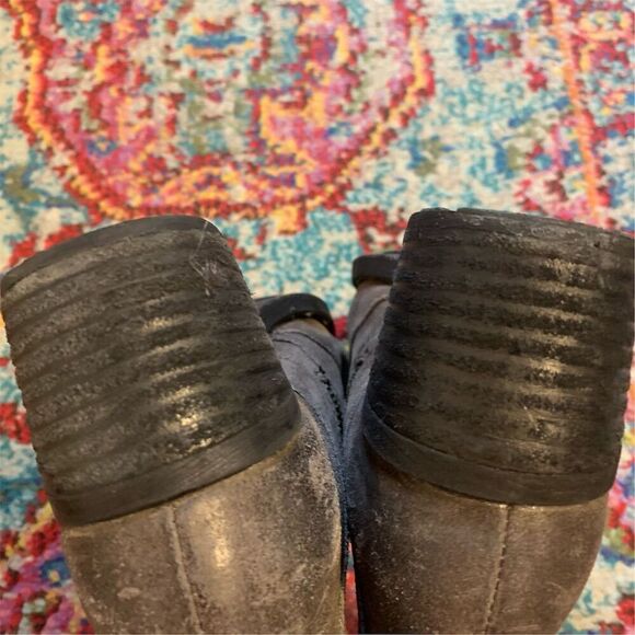 Born Felicia Women's Gray Suede Knee High Riding Boots Size 7.5 WIDE CALF - Picture 3 of 10